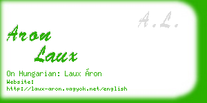 aron laux business card