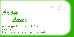 aron laux business card